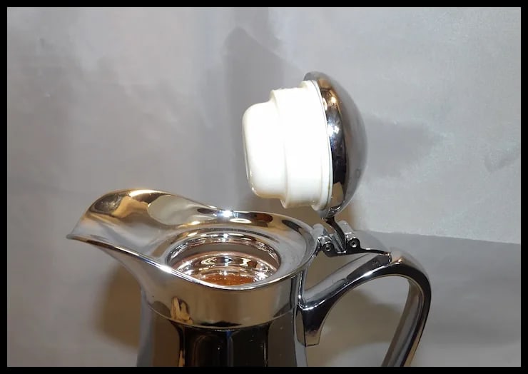 Vintage MCM Alfi West Germany Chrome Coffee Carafe - 8