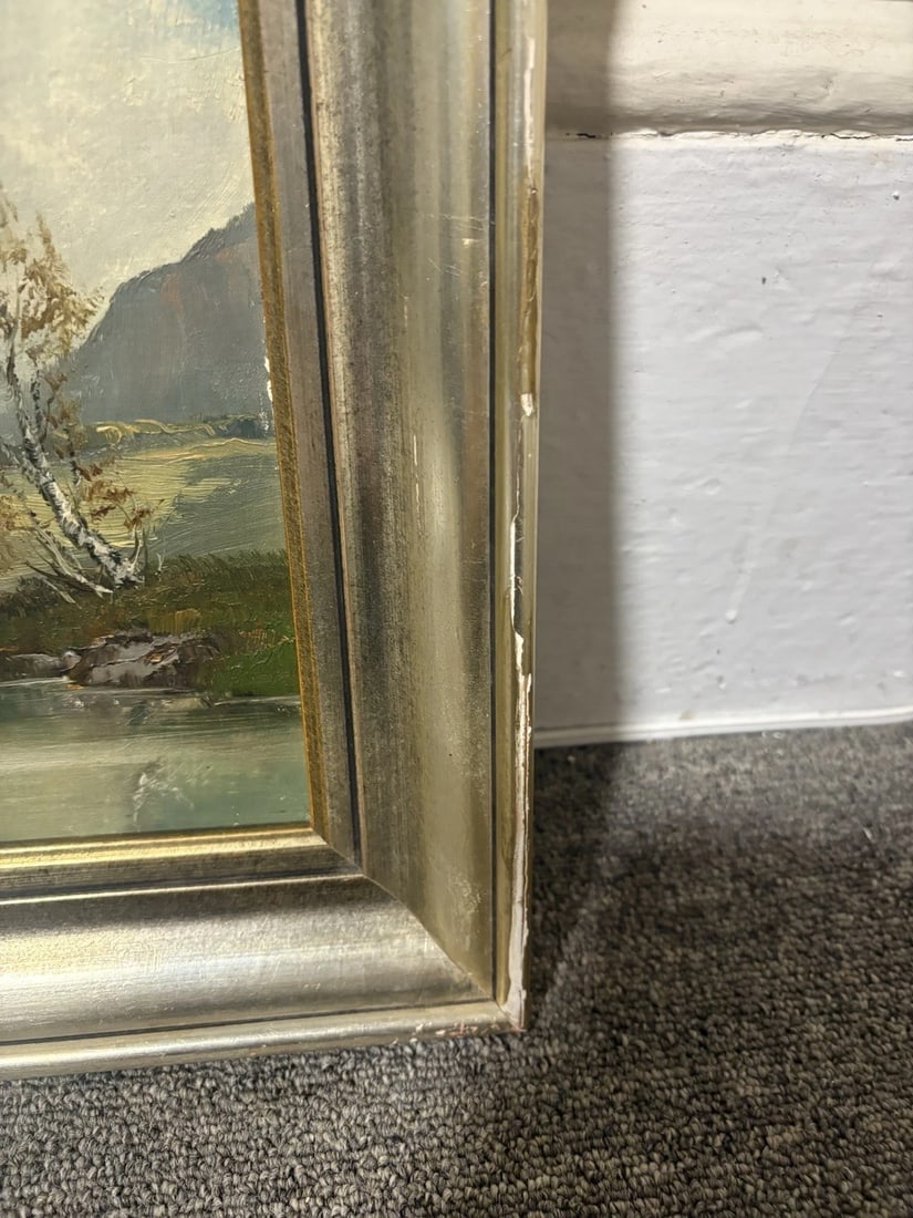 Oil On Board Landscape Painting - 4