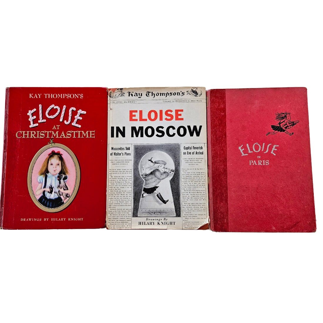 Eloise Books by Kay Thompson First Editions Hard Cover Set of 3 - 2