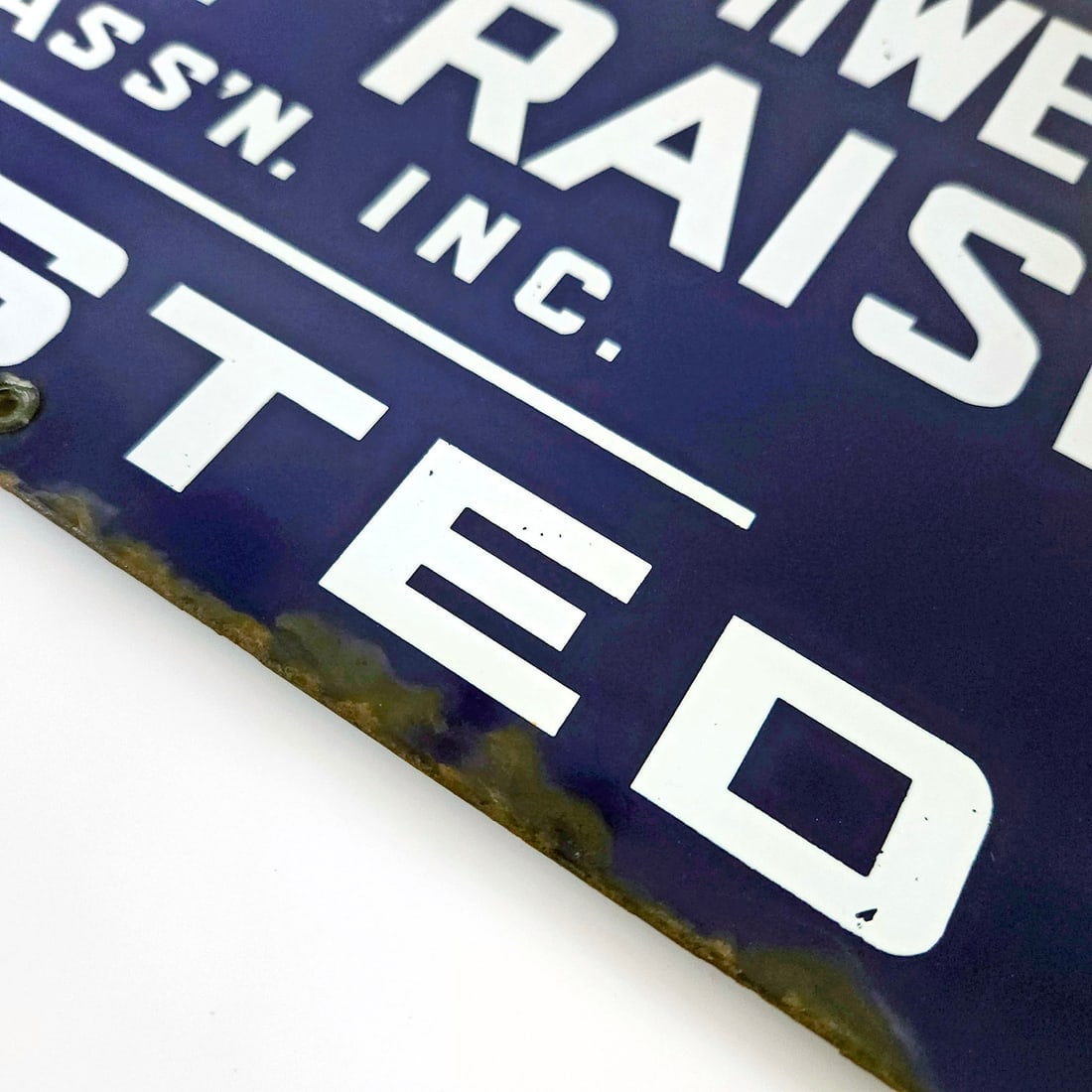 Member Texas & Southwestern Cattle Raisers Assn Inc Posted Porcelain on Metal Sign - 5