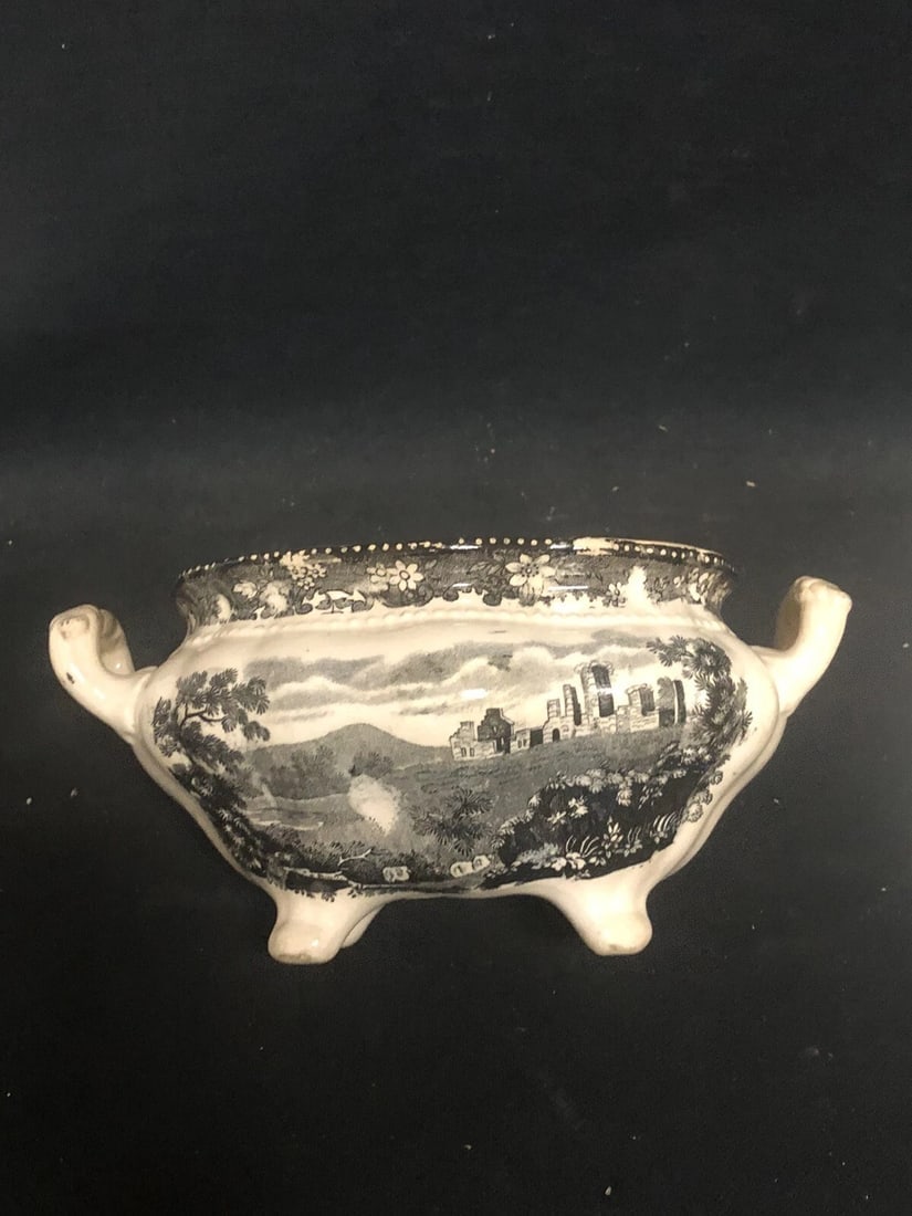 Fort Ticonderoga Historical Staffordshire Sauce Tureen - 7