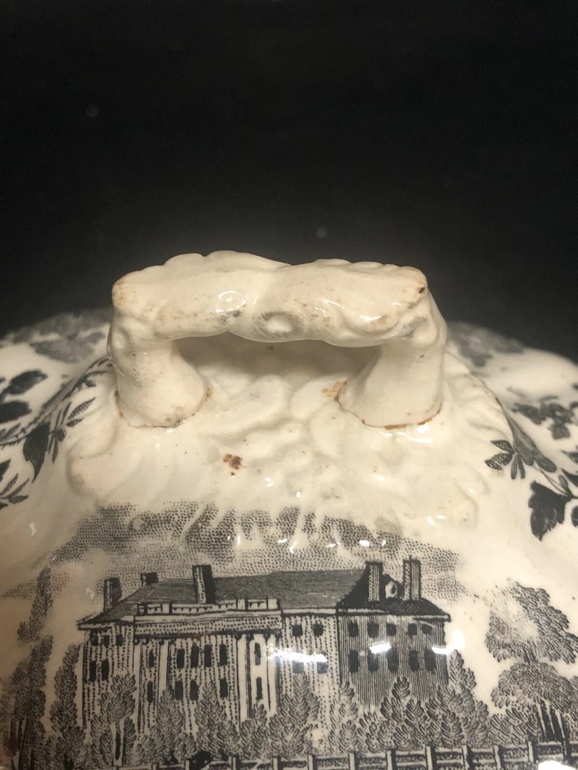 Fort Ticonderoga Historical Staffordshire Sauce Tureen - 8