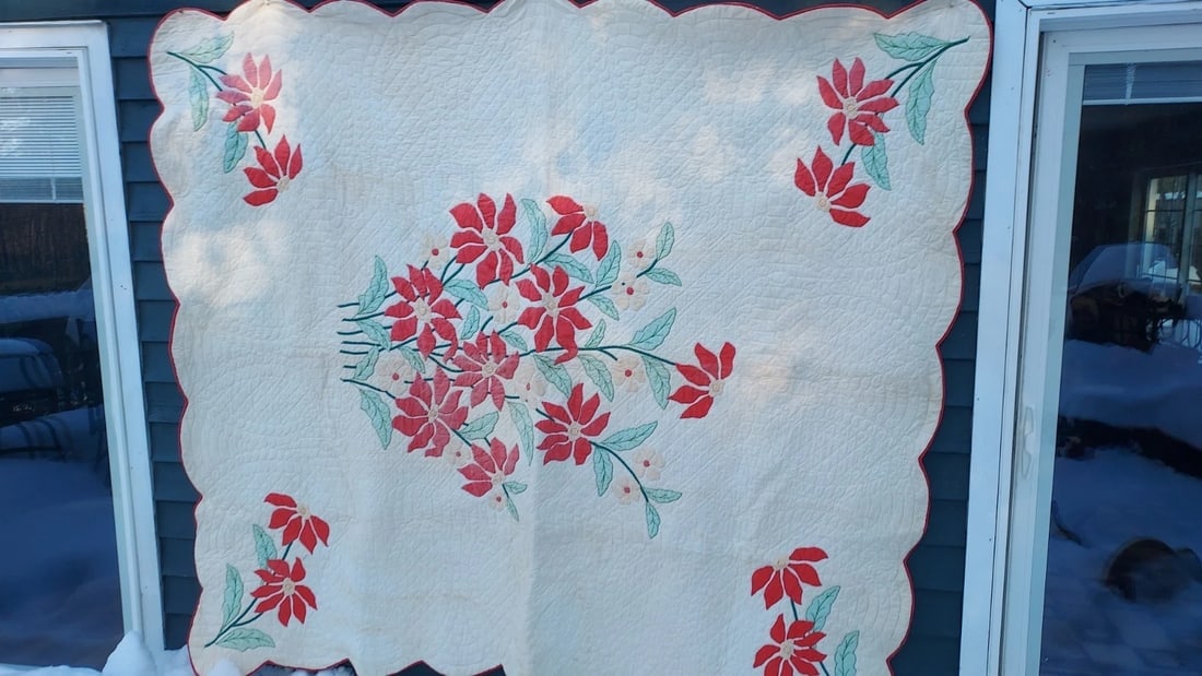 Flower Design Quilt 1920 - 2