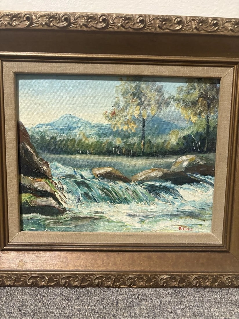 Humberta Neves Oil On Board Landscape Painting - 2