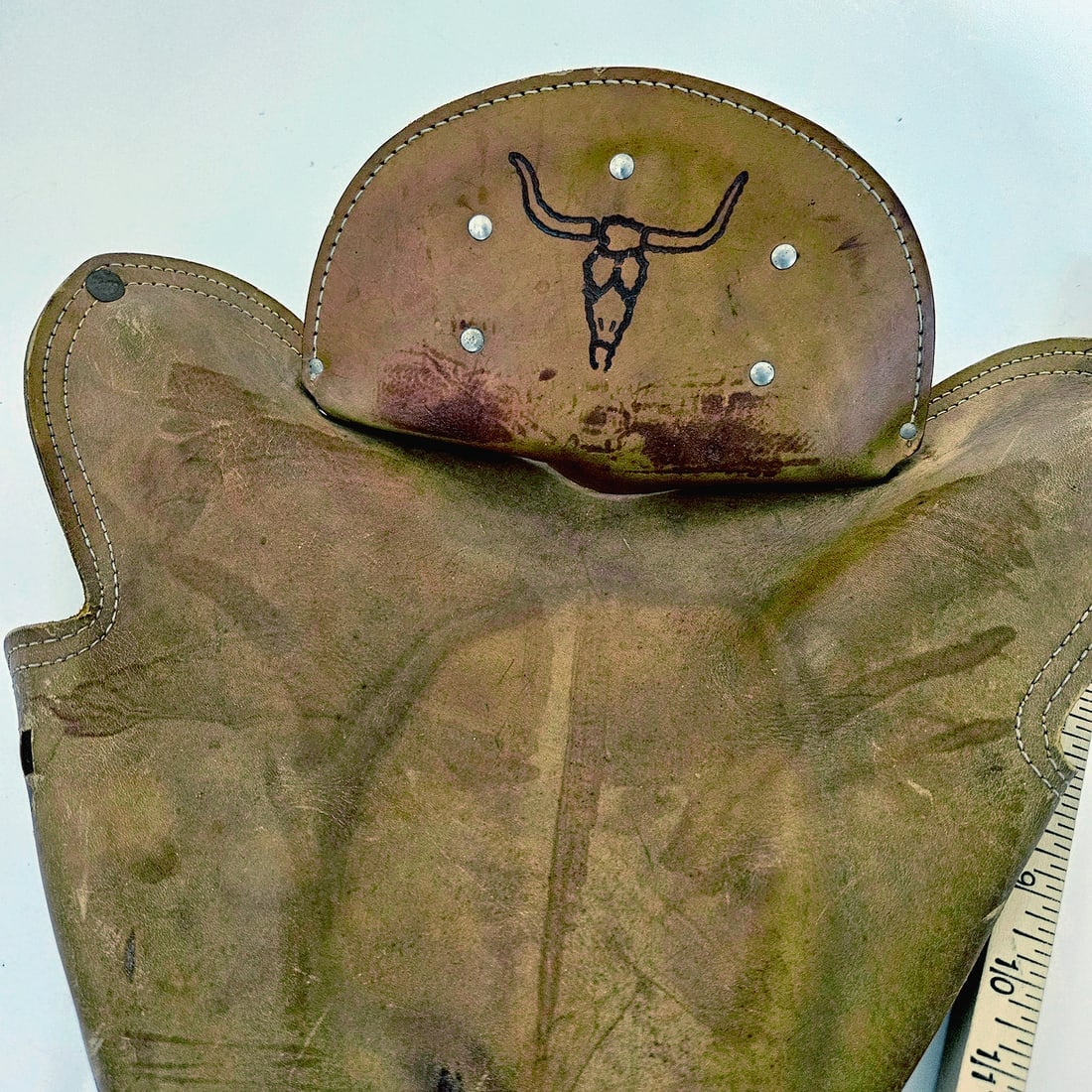 Unique 1950’s Child's Leather Saddle Chair - 12