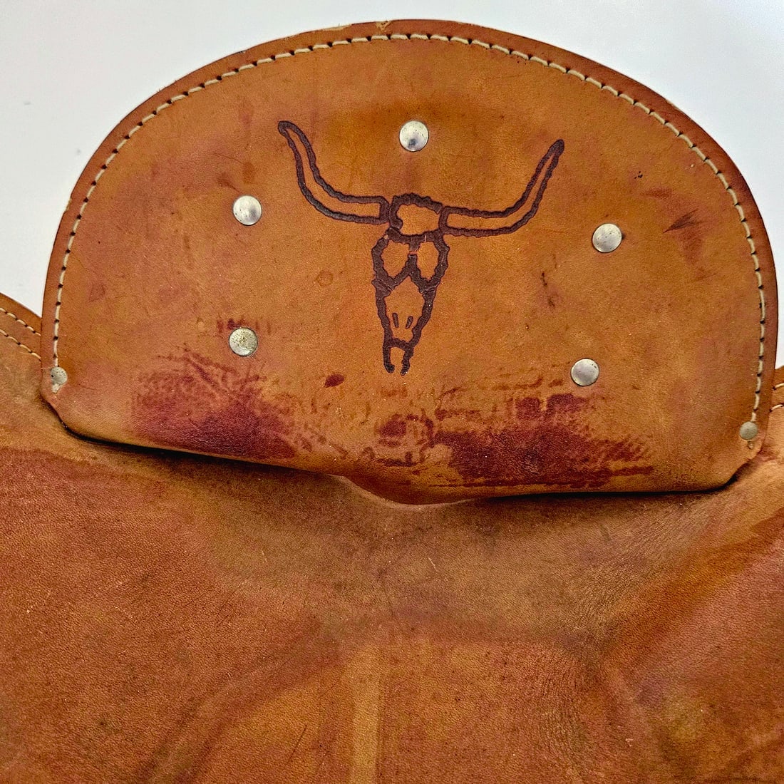 Unique 1950’s Child's Leather Saddle Chair - 13