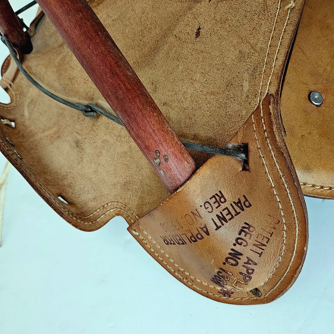 Unique 1950’s Child's Leather Saddle Chair - 8