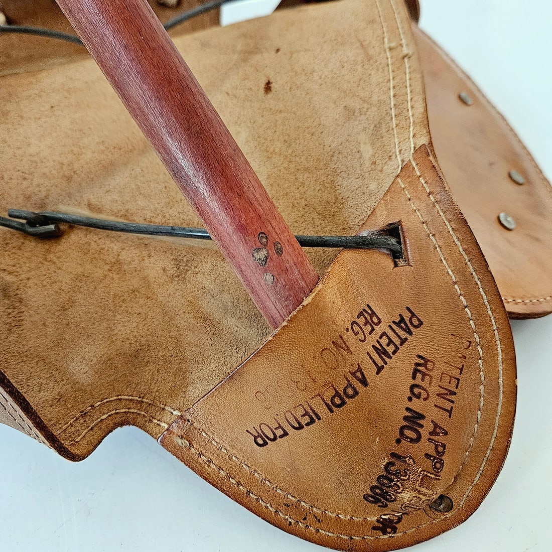 Unique 1950’s Child's Leather Saddle Chair - 9