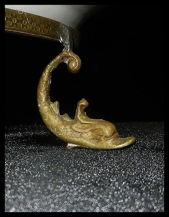 Antique Victorian Hand Painted Porcelain Plate with Ormolu Trim Serves Style - 7