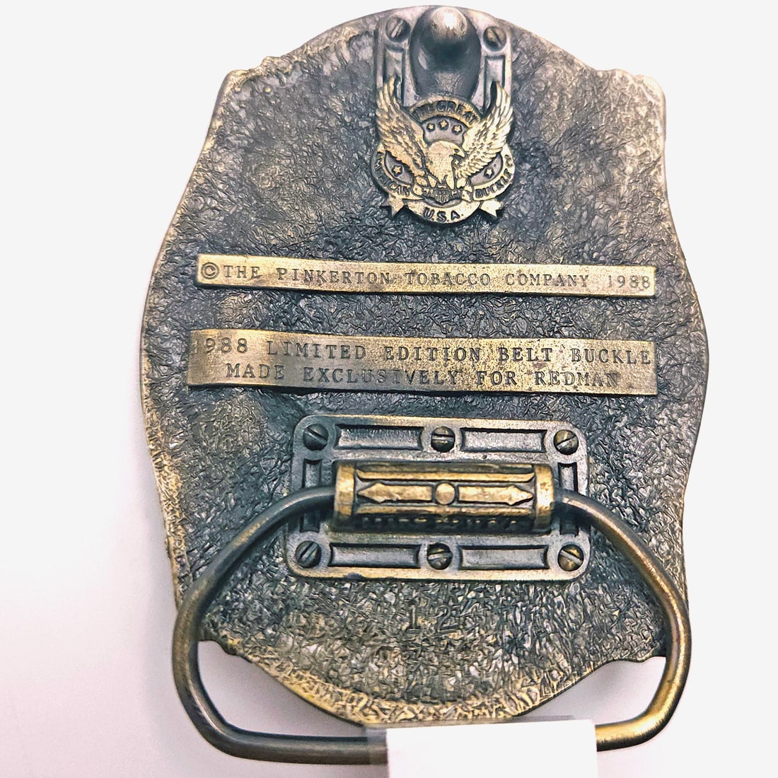 Nice Set of 3 Brass Native American Belt Buckles - 3