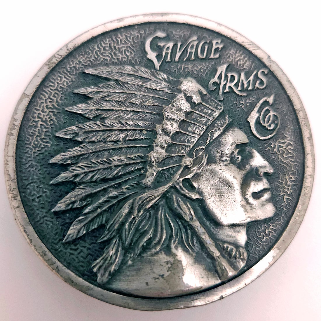 Nice Set of 3 Brass Native American Belt Buckles - 4