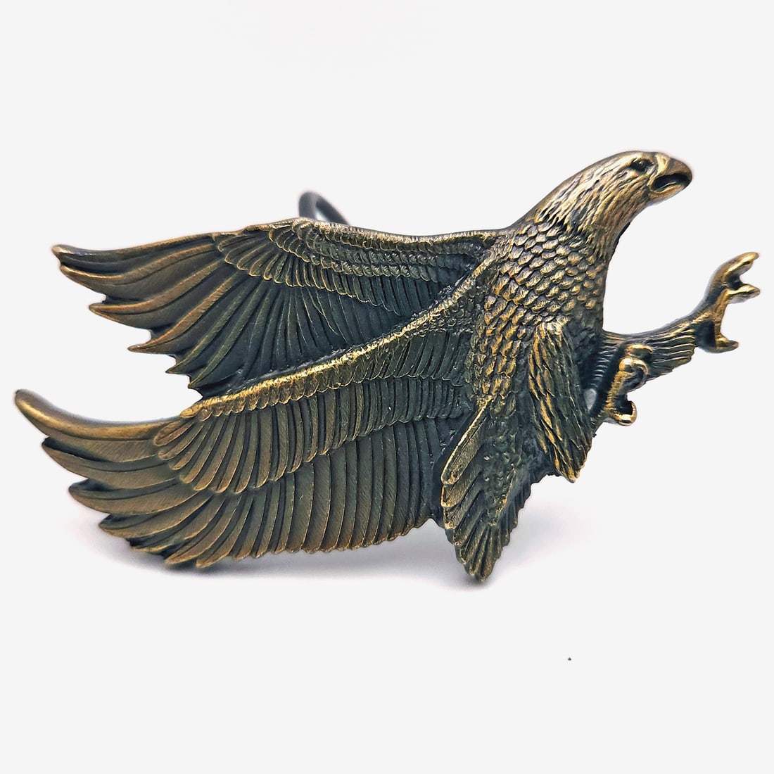 Nice Set of 3 Brass Native American Belt Buckles - 6