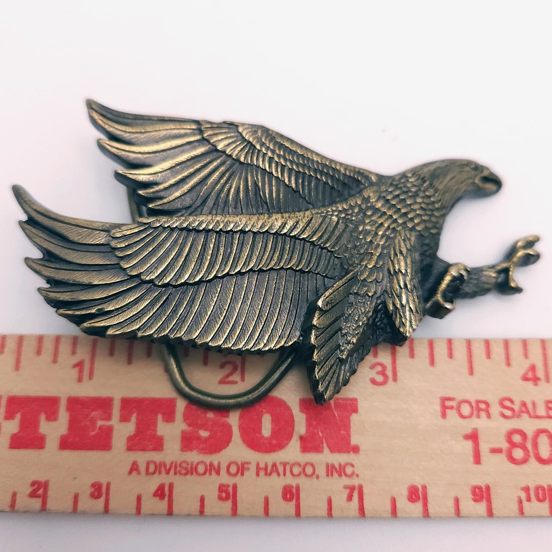 Nice Set of 3 Brass Native American Belt Buckles - 9