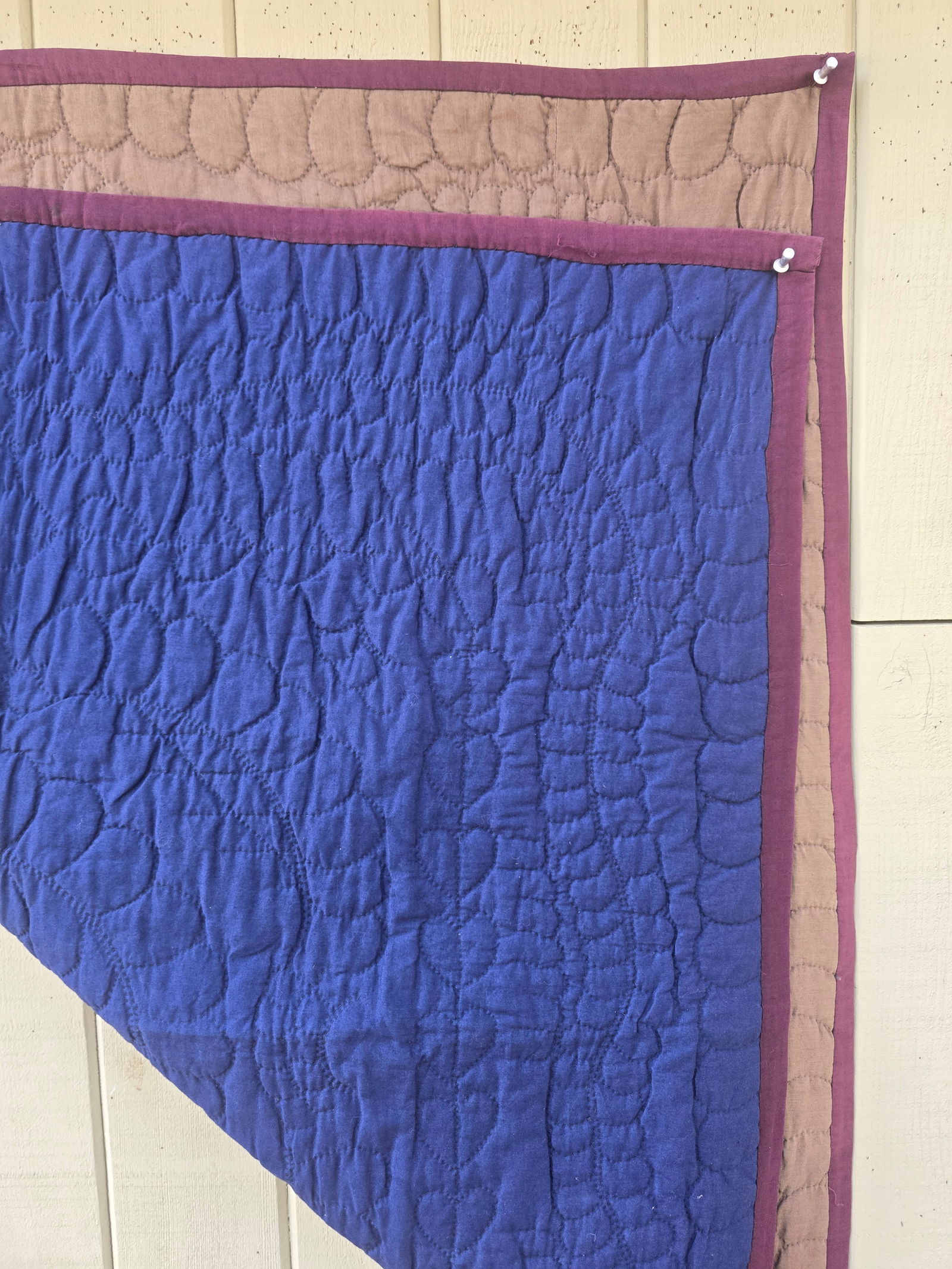 Amish center diamond crib quilt - 2