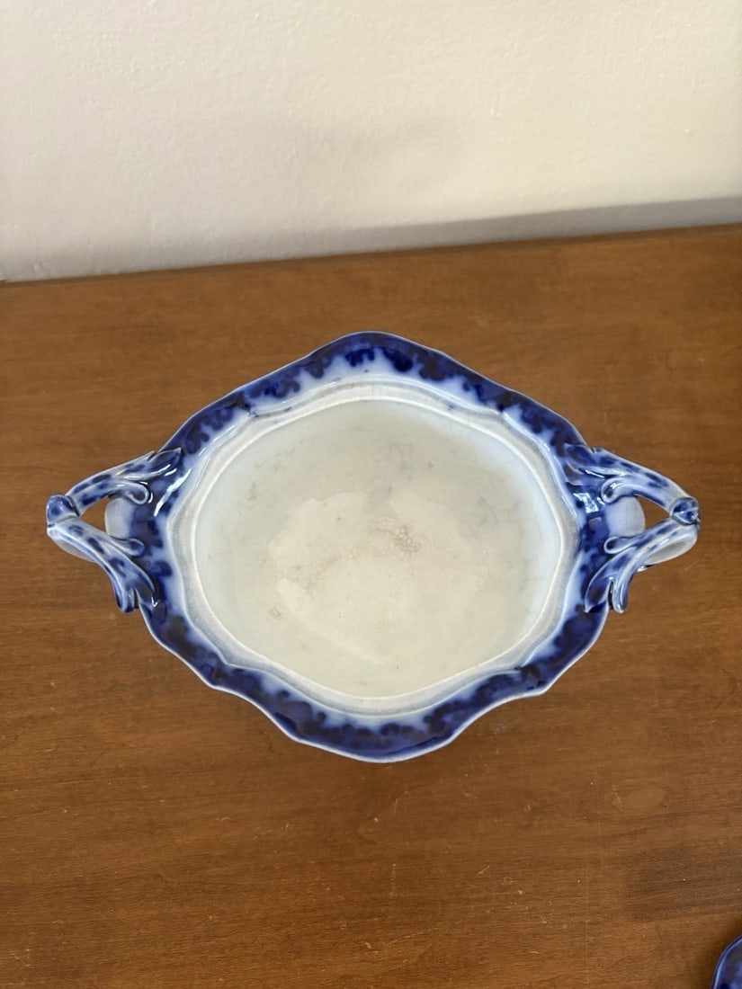 Scinde Flow Blue Sauce Tureen - 3