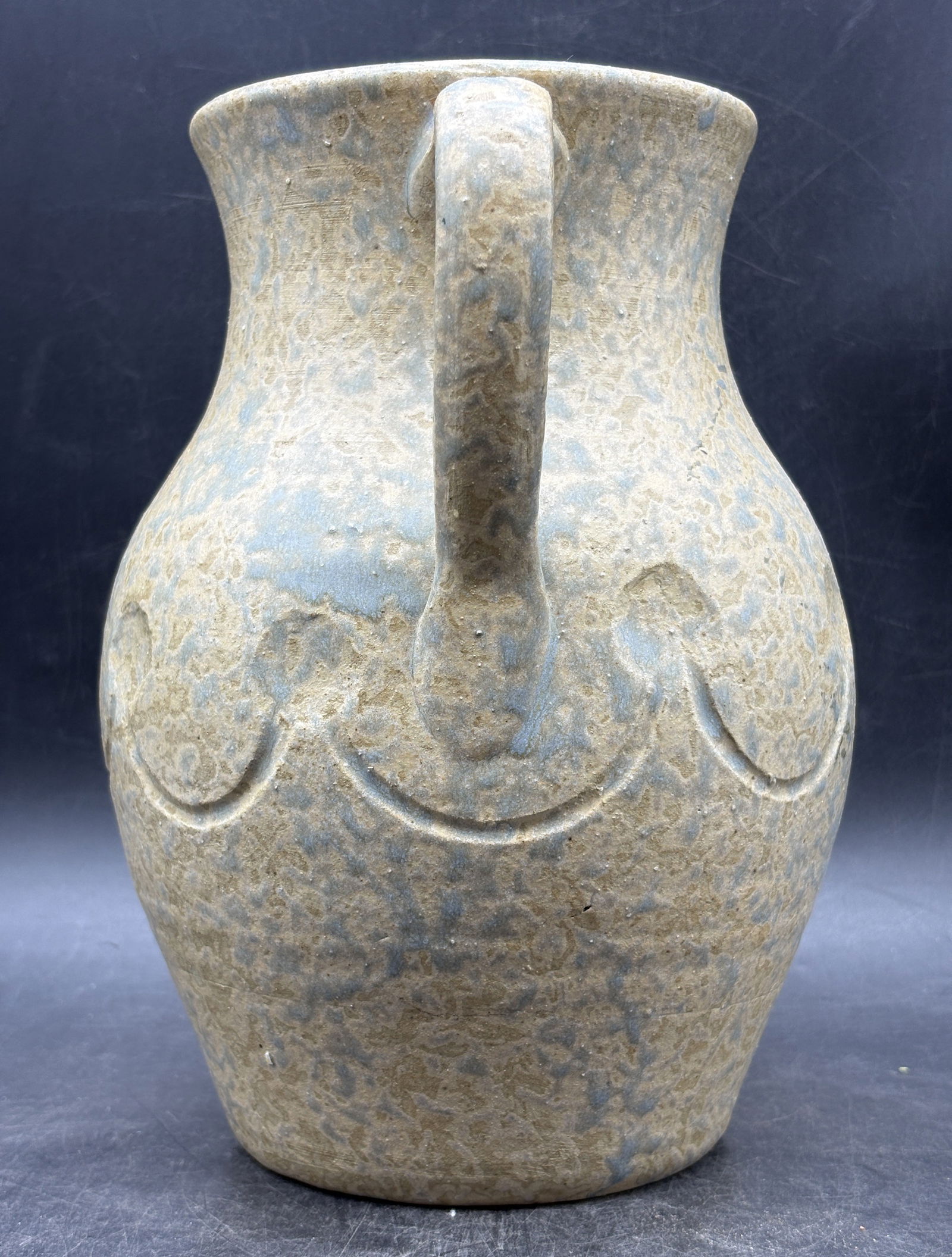 Beautiful Blended Amphorae Art Pottery Vase Seafoam Color - 3