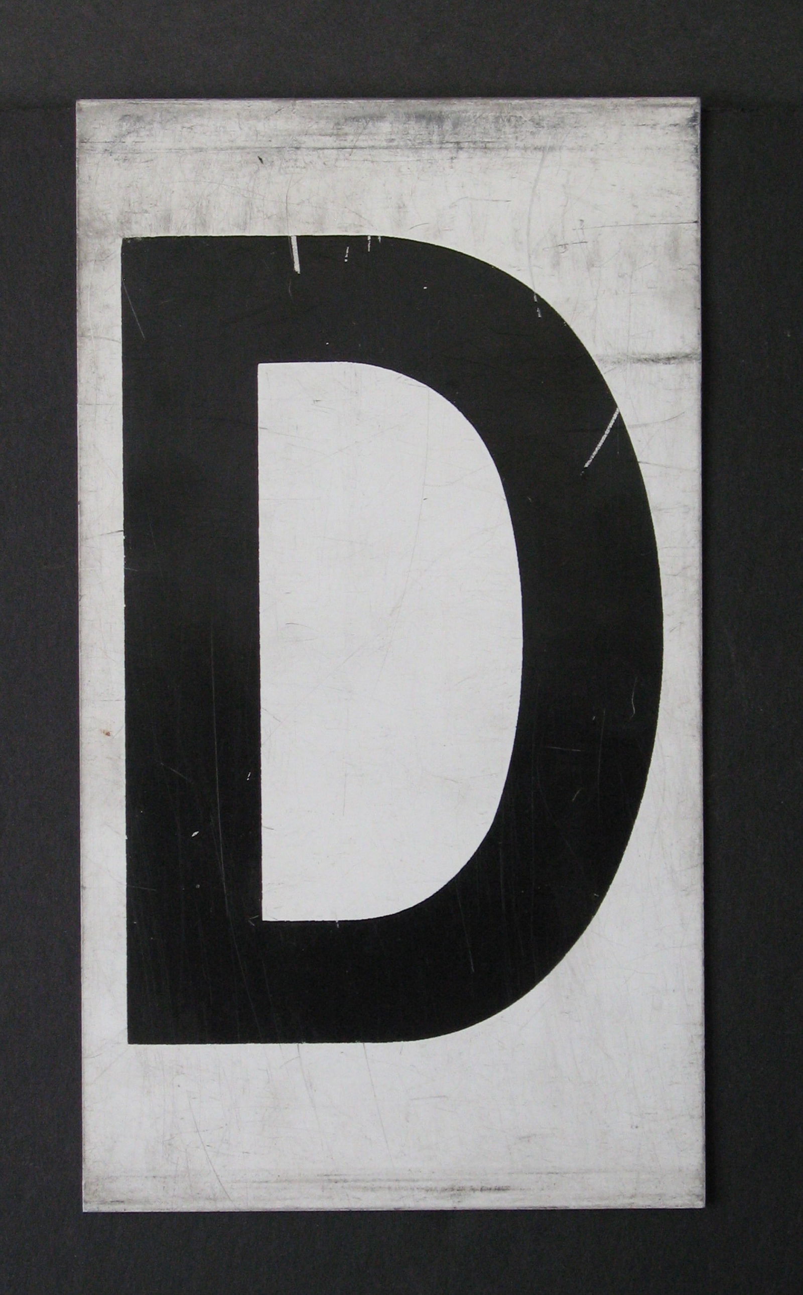 Antique tin movie marque letter “D”: Title: Antique tin movie marque letter “D”Date/Period: 1950'sDimension: 8 3/4” x 5”Additional Information: Nice antique tin movie marque letter “D” in original