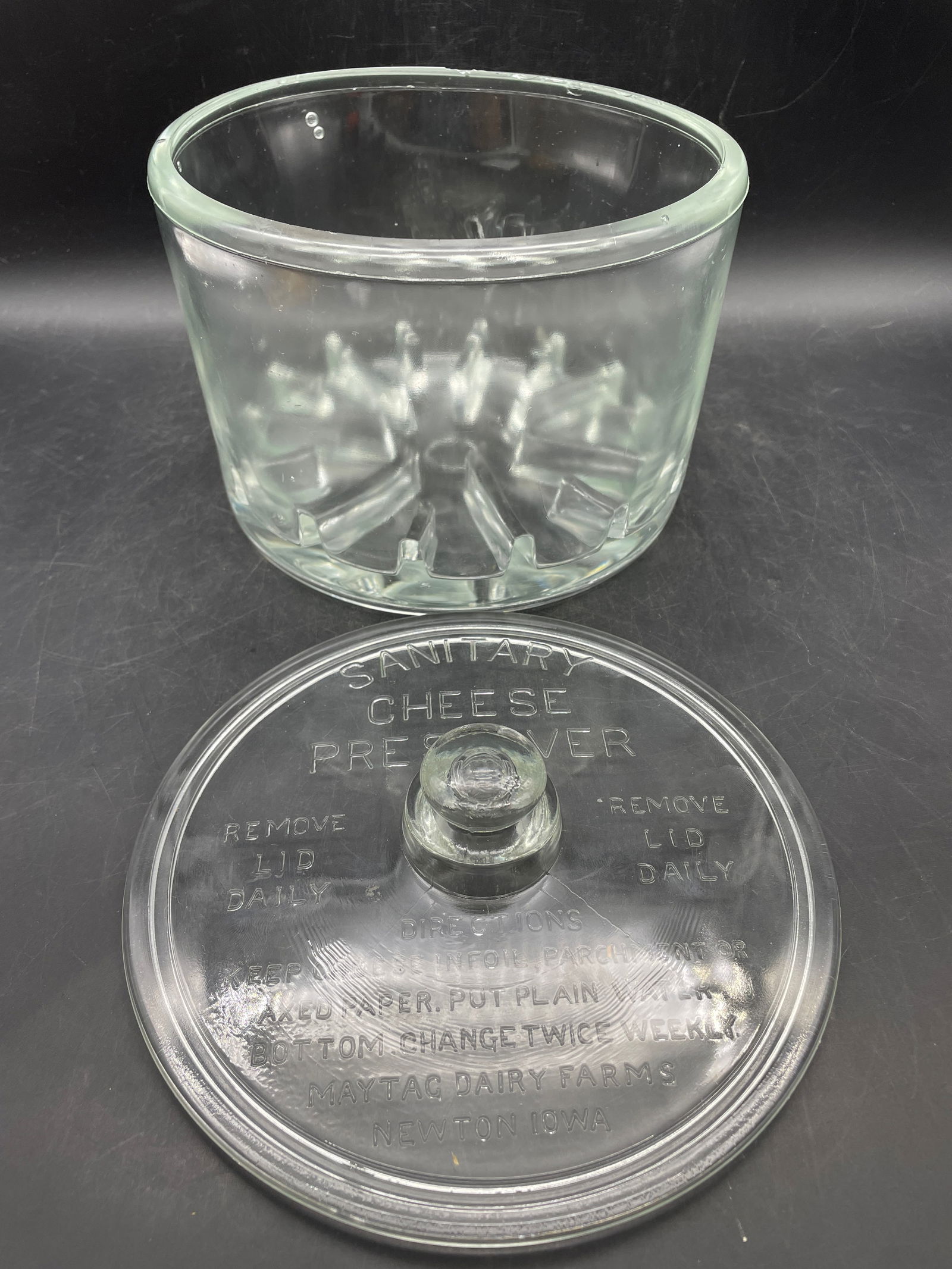 Vintage Sanitary Cheese Preserver Maytag Dairy Farms Newton Iowa - 6