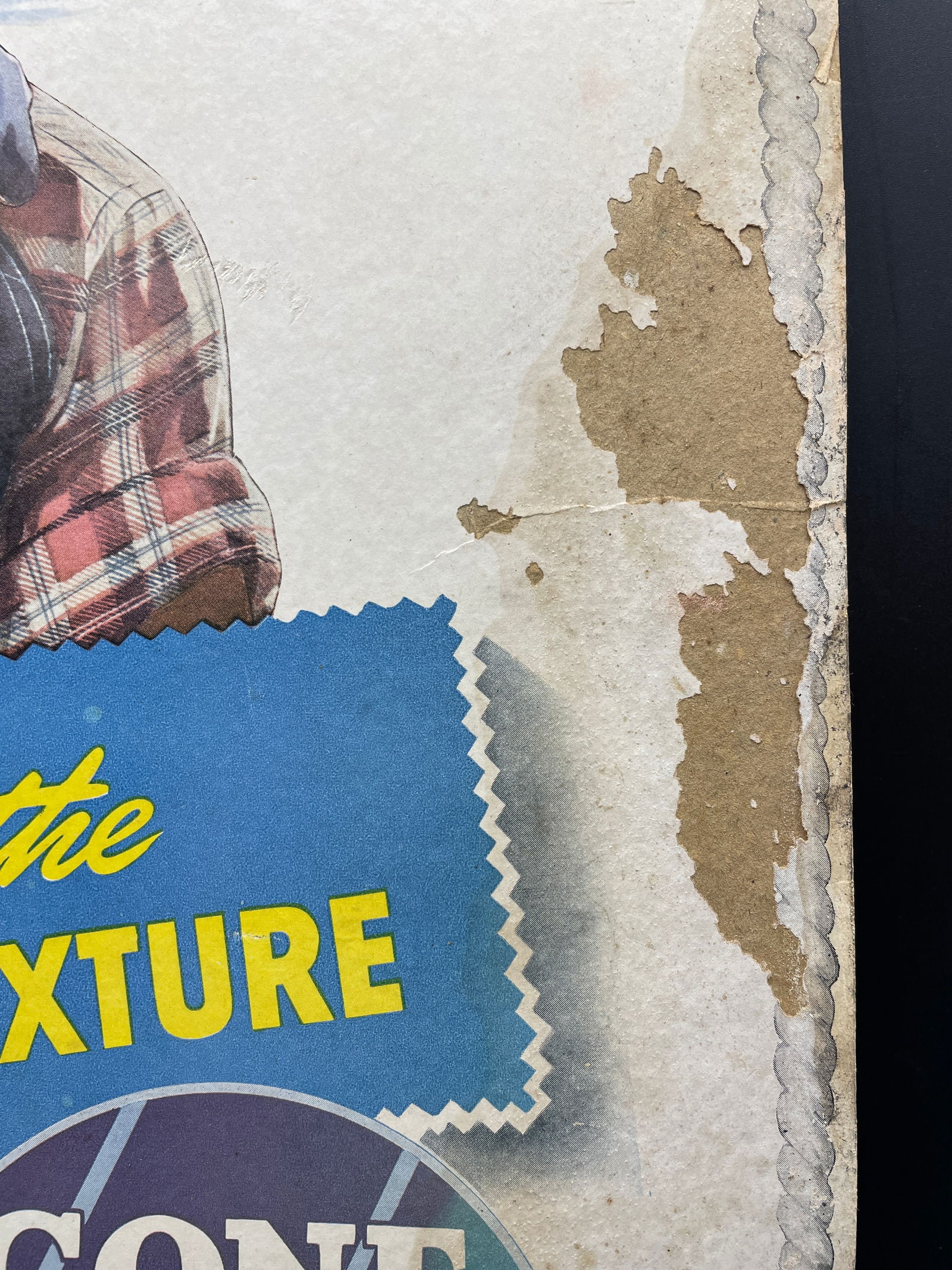 Rare 1940's Cone Denim Advertising 19" x 14" - 7