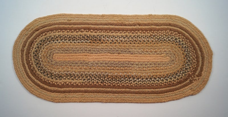 Antique Braided Table Mat County Americana #12 (1 of 2)