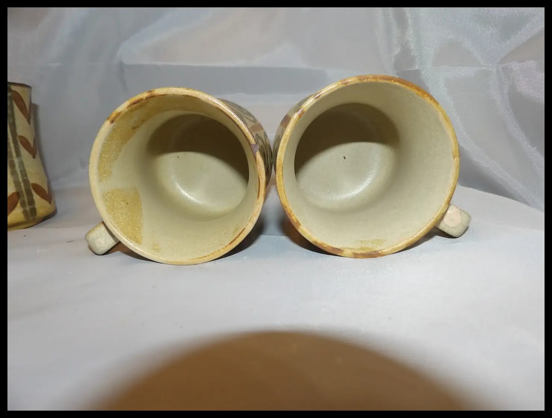 Hand Made Stoneware Coffee Mugs- - 7