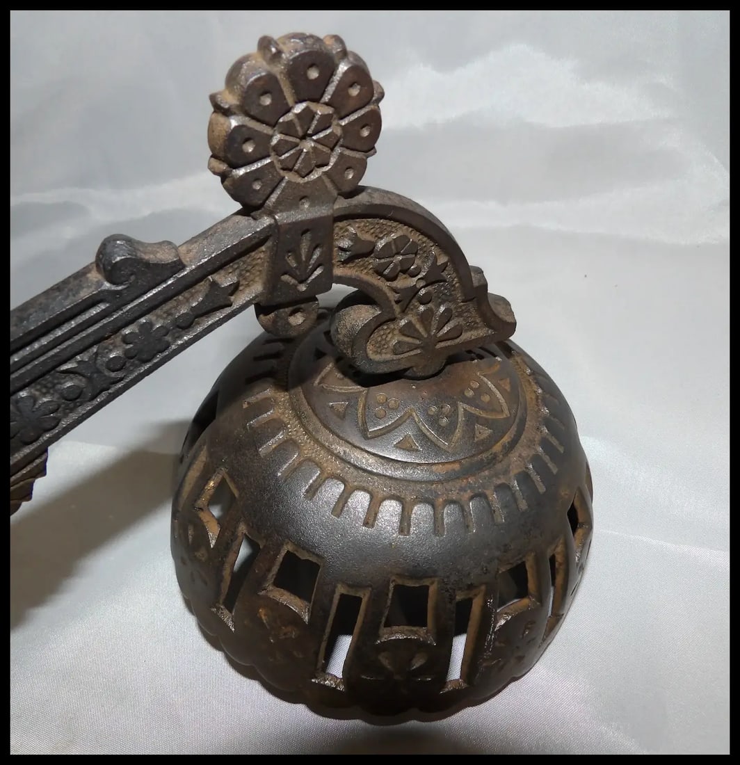 Antique English Cast Iron Lamp or Plant Holder- Diamond Registry Mar - 6