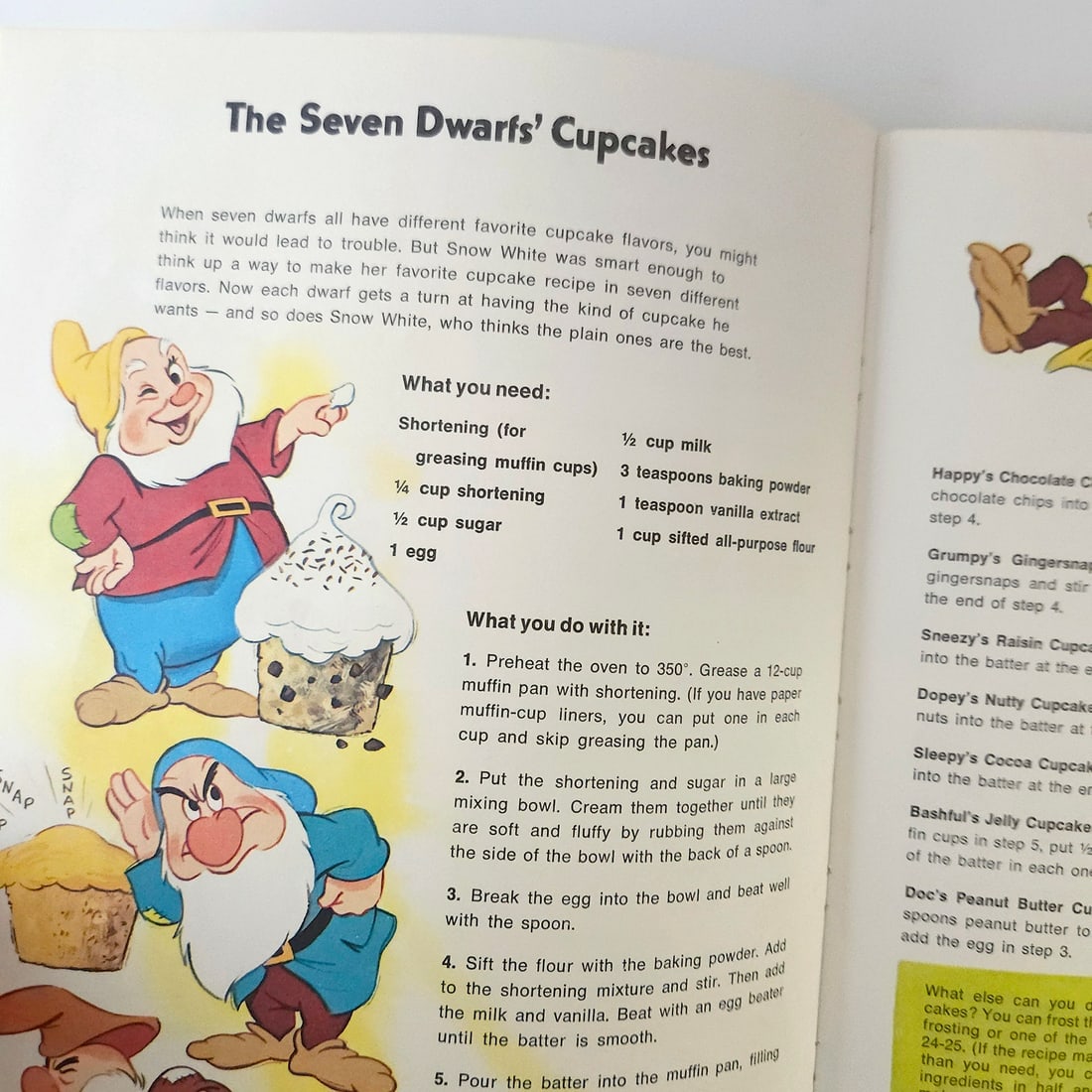 Walt Disney Mickey Mouse Cook Book 1975 First Edition - 6