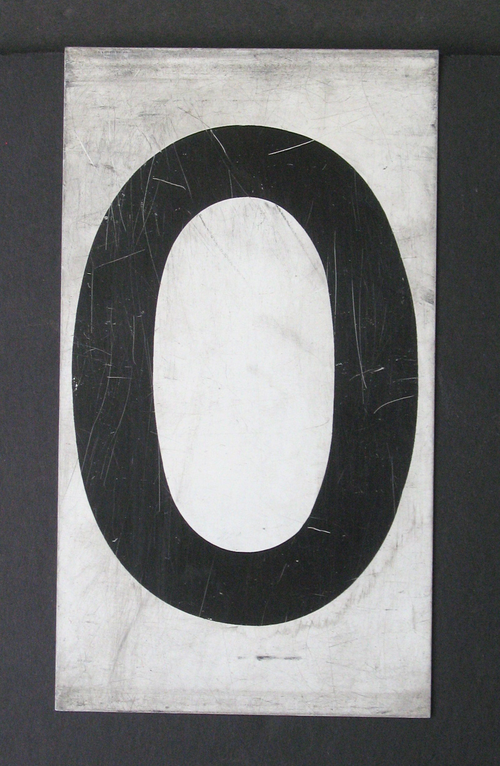 Antique tin movie marque letter “O”: Title: Antique tin movie marque letter “O”Date/Period: 1950'sDimension: 8 3/4” x 5”Additional Information: Nice antique tin movie marque letter “O” in original