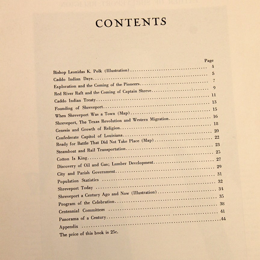Vintage Shreveport Centennial Souvenir Program (1835-1935) Paperback - 4