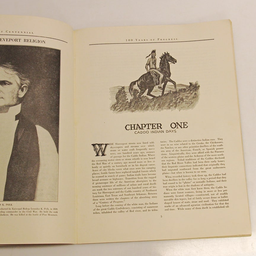 Vintage Shreveport Centennial Souvenir Program (1835-1935) Paperback - 5