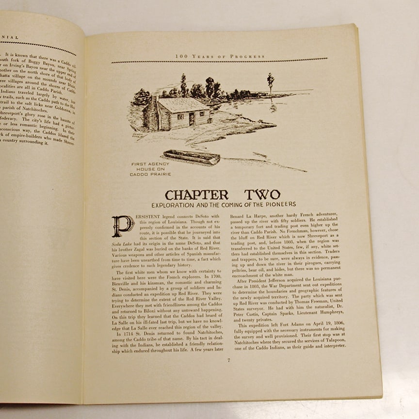 Vintage Shreveport Centennial Souvenir Program (1835-1935) Paperback - 6