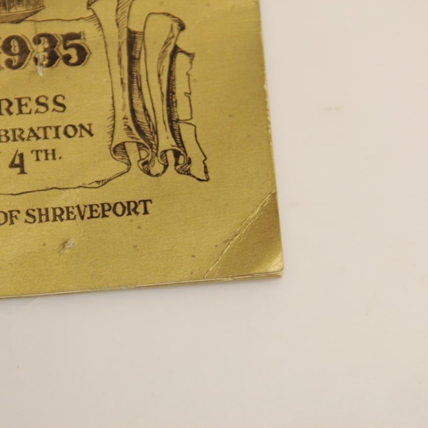 Vintage Shreveport Centennial Souvenir Program (1835-1935) Paperback - 7