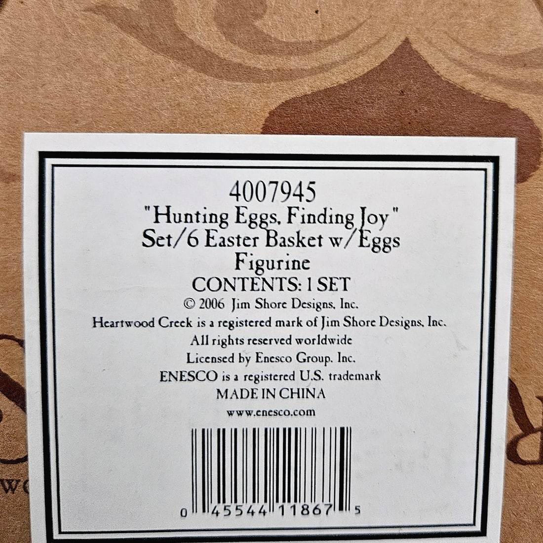2006 Jim Shore Hunting Eggs Finding Joy Easter Basket - 10