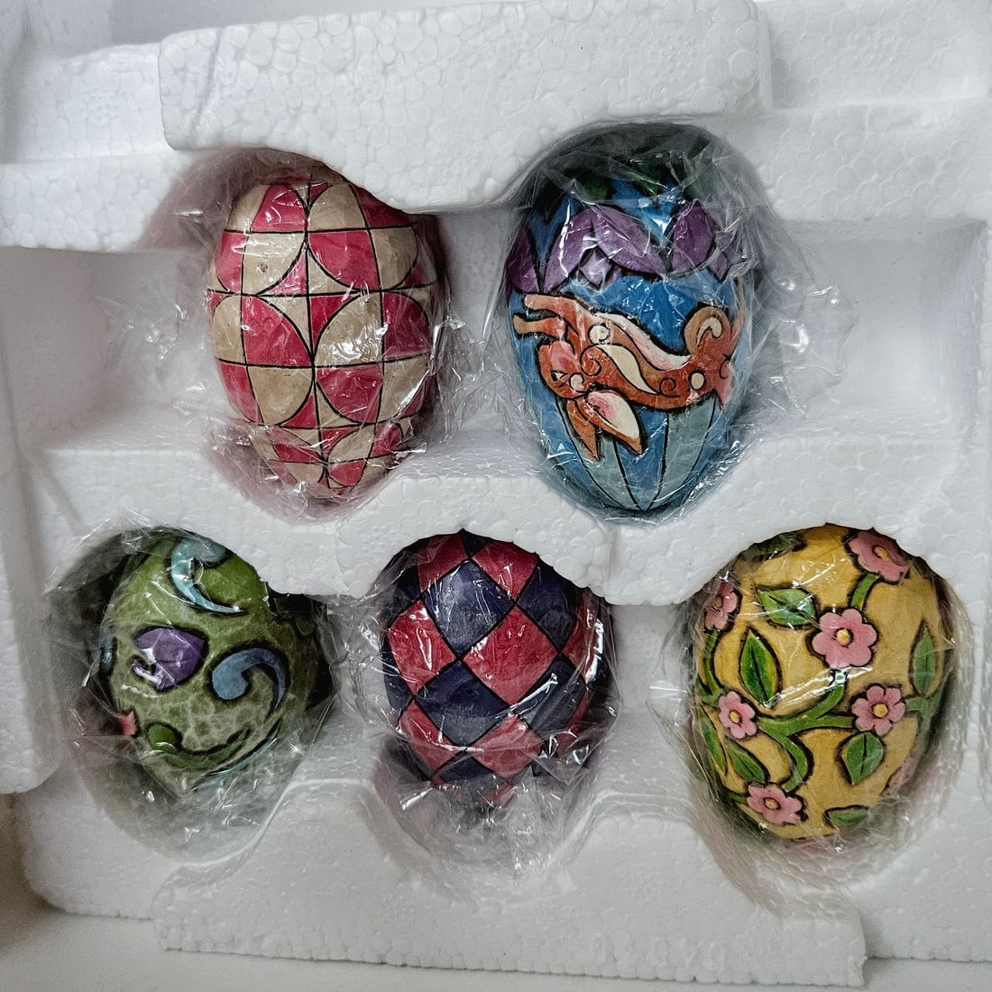 2006 Jim Shore Hunting Eggs Finding Joy Easter Basket - 3