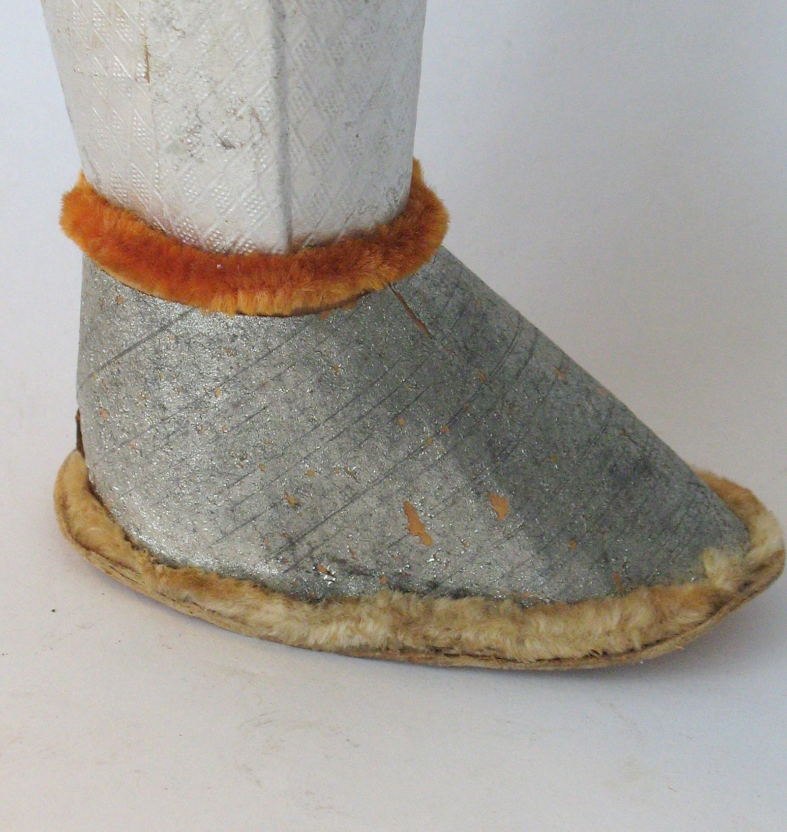 Antique Christmas boot candy container. - 4