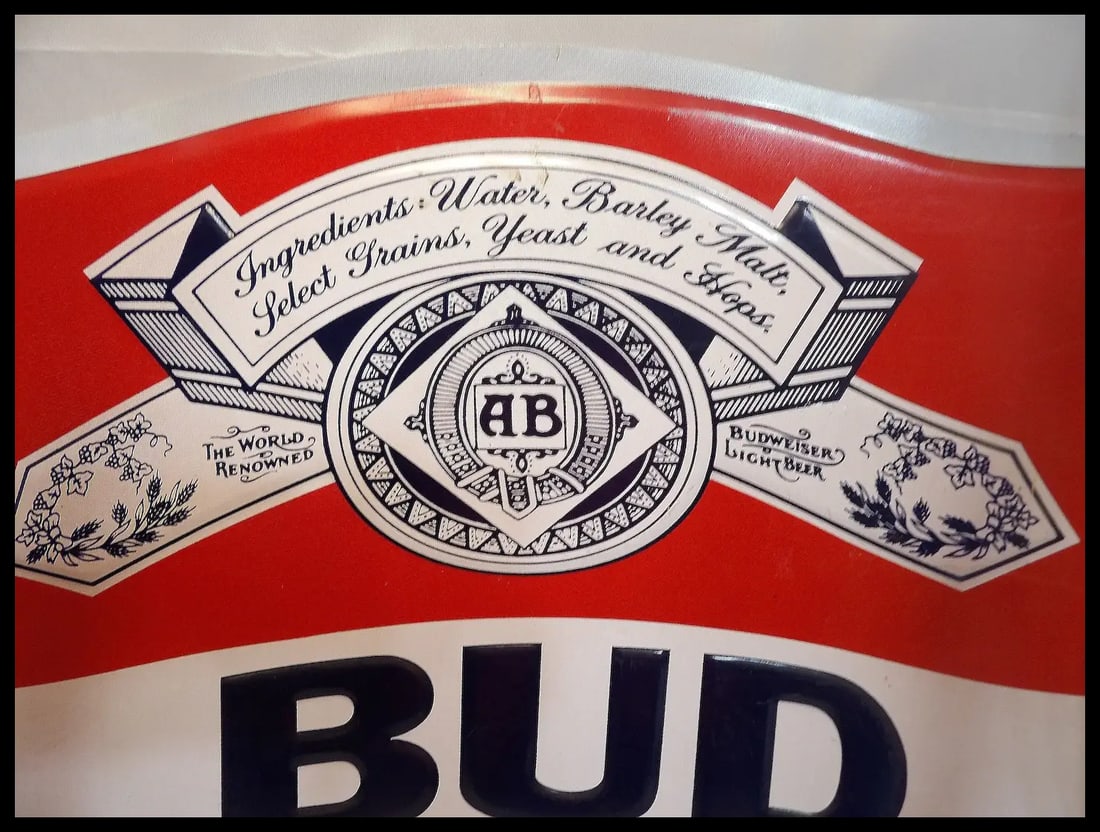 Rare Vintage Bud Light Texas Flag Metal Sign - 4