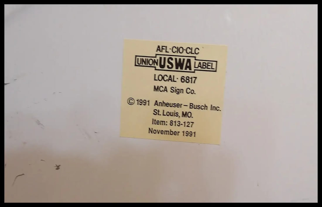 Rare Vintage Bud Light Texas Flag Metal Sign - 7