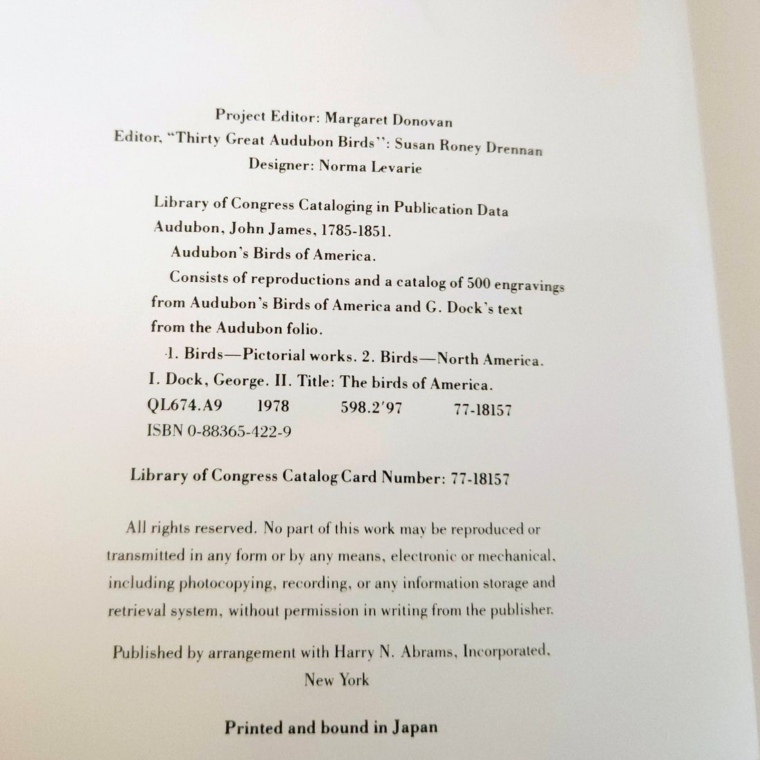 Audubon BIRDS OF AMERICA Book Lot - 19