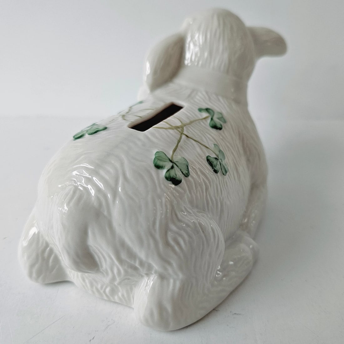 Belleek Shamrock Lamb Piggy Bank - 4