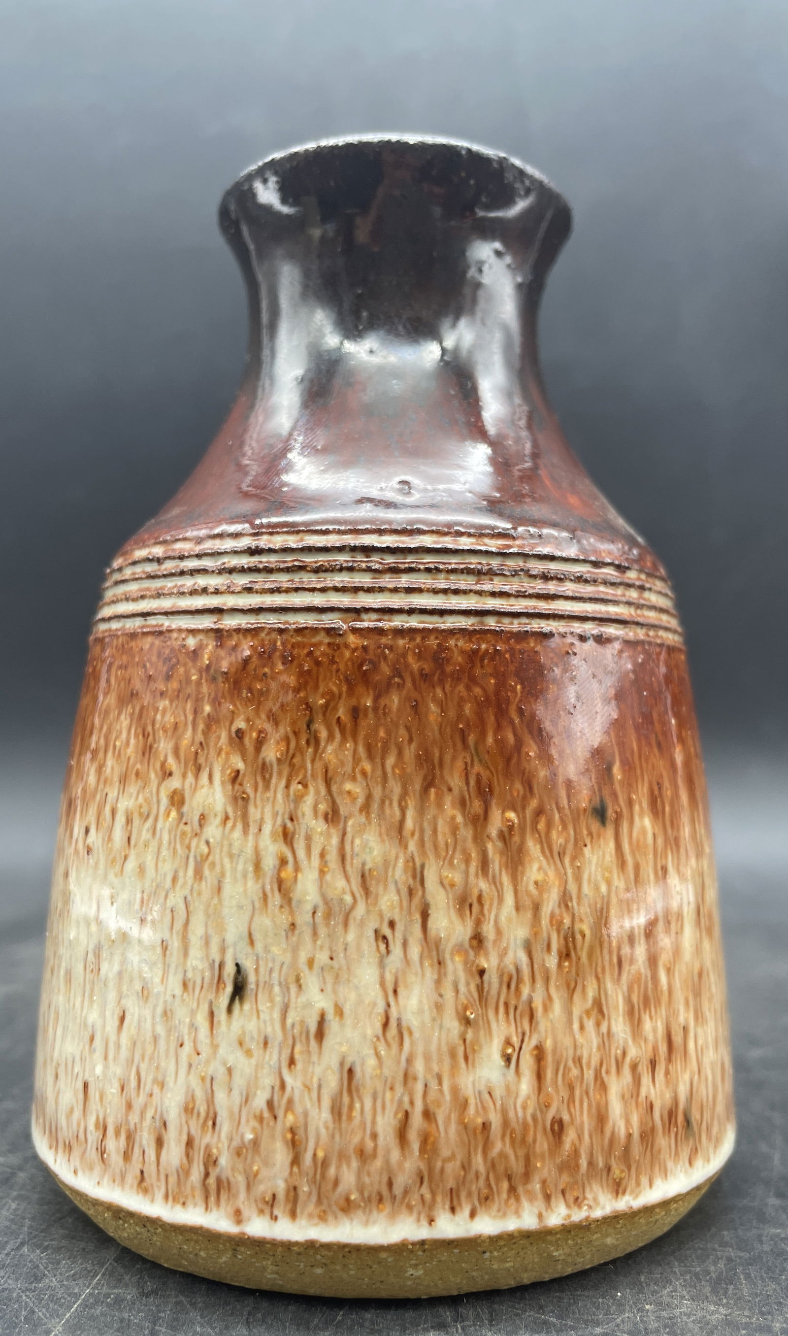 Handmade Signed Art Pottery Vessel Jug Vase - 5