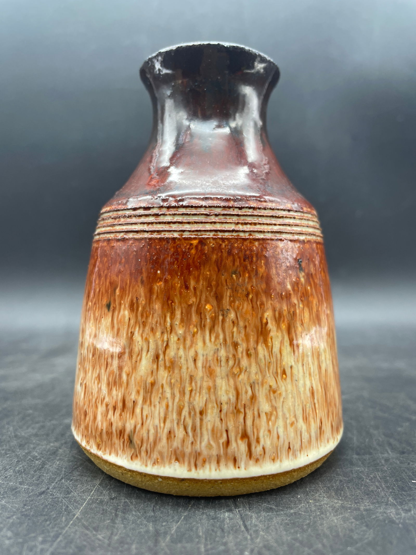 Handmade Signed Art Pottery Vessel Jug Vase - 6