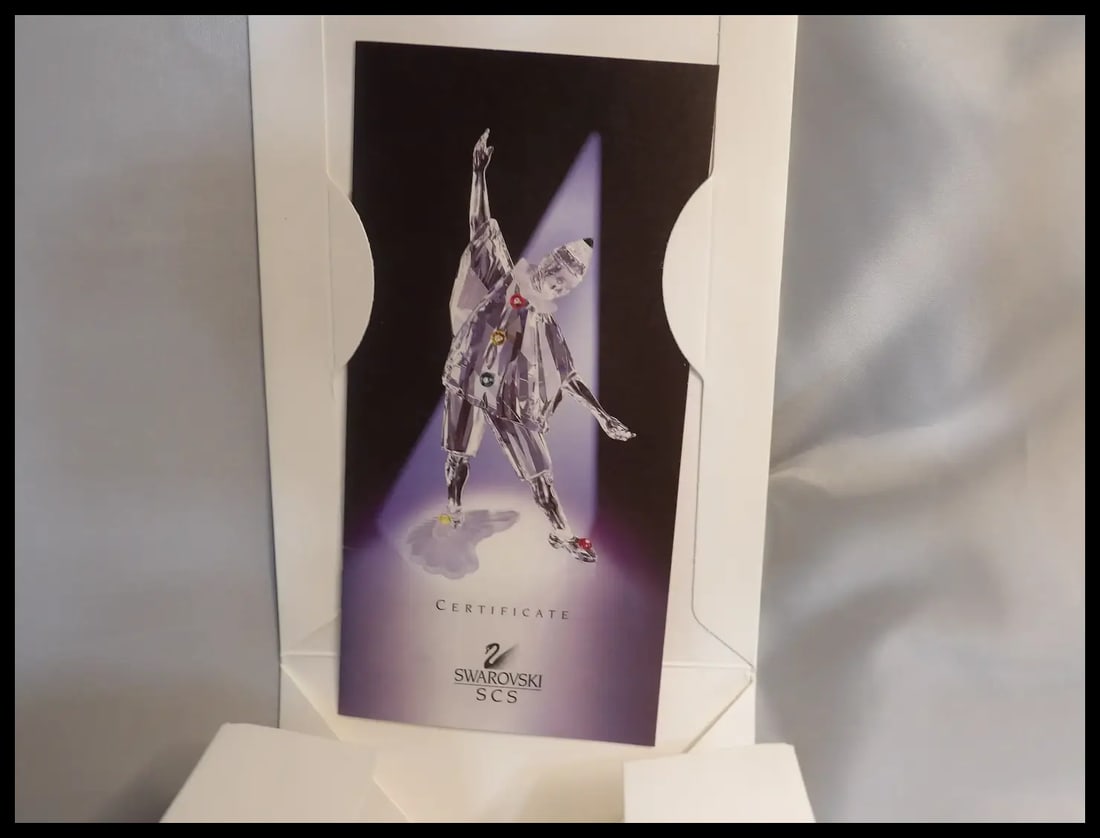 Swarovski Crystal 1999 Annual SCS Masquerade Pierrot Clown In Box - 11