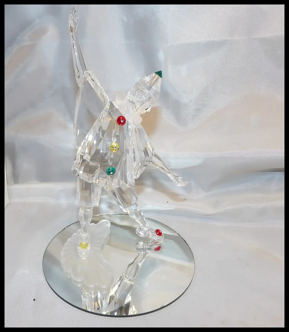 Swarovski Crystal 1999 Annual SCS Masquerade Pierrot Clown In Box - 3