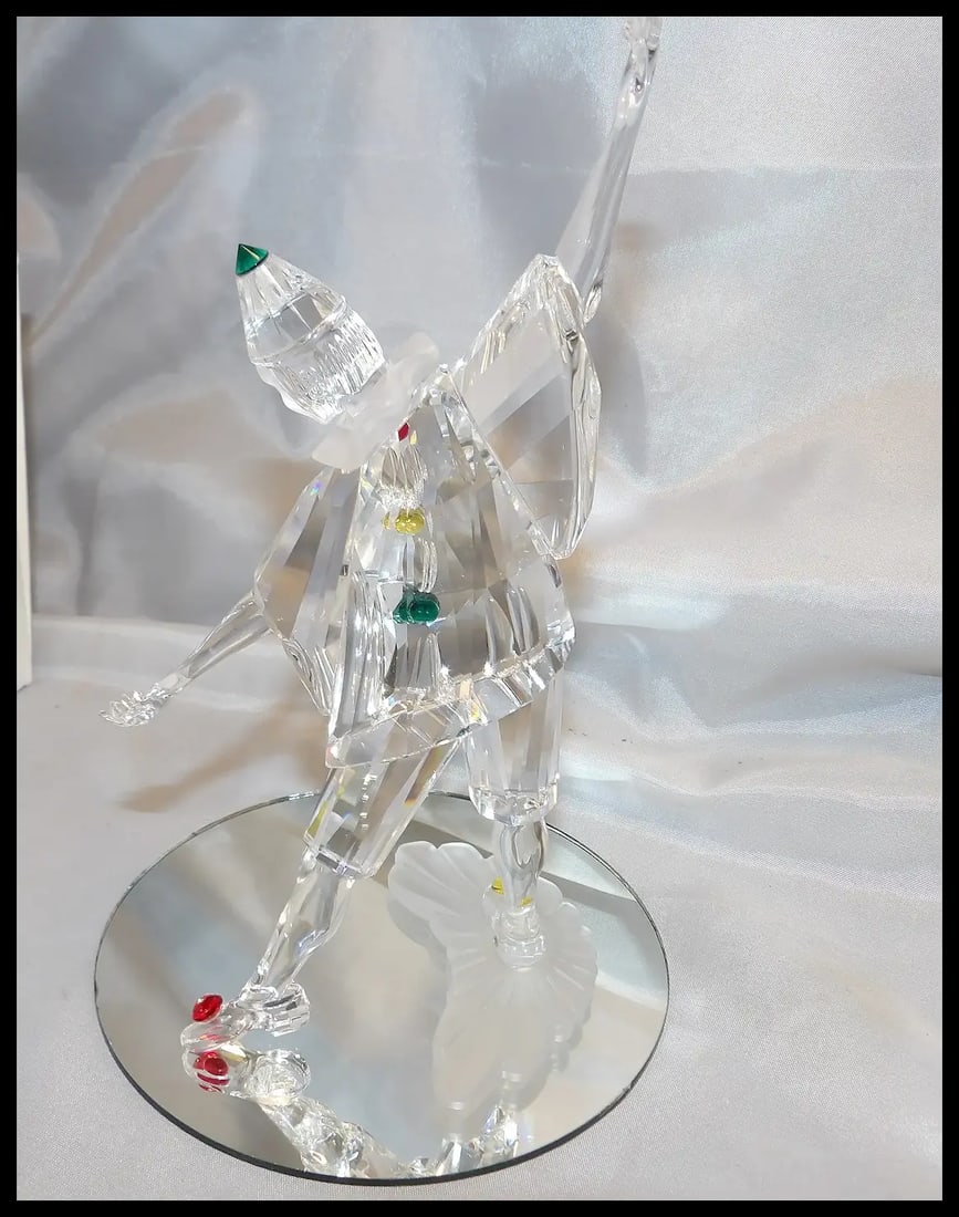 Swarovski Crystal 1999 Annual SCS Masquerade Pierrot Clown In Box - 6