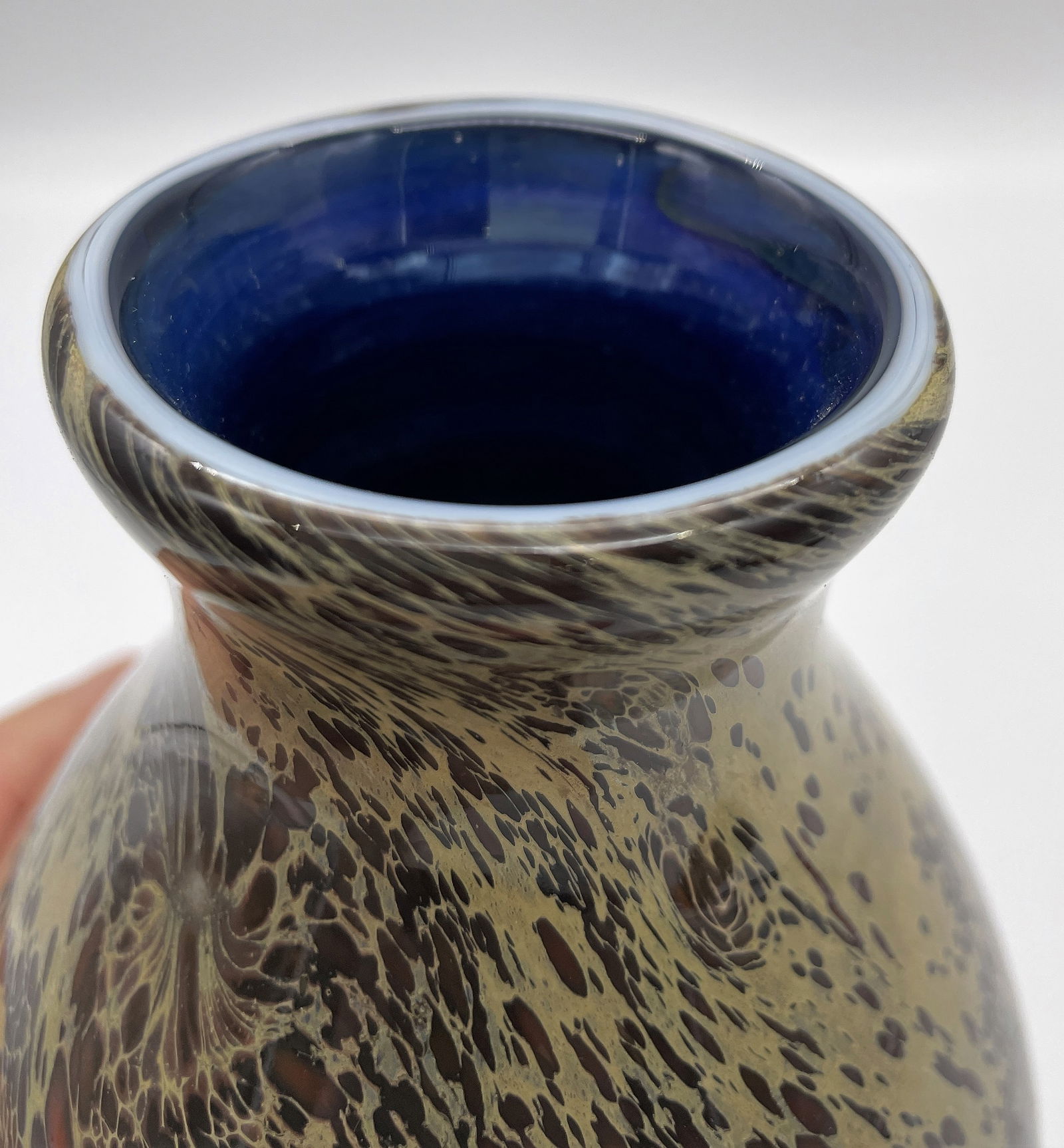 ART GLASS VASE MICHAEL COHN - 4