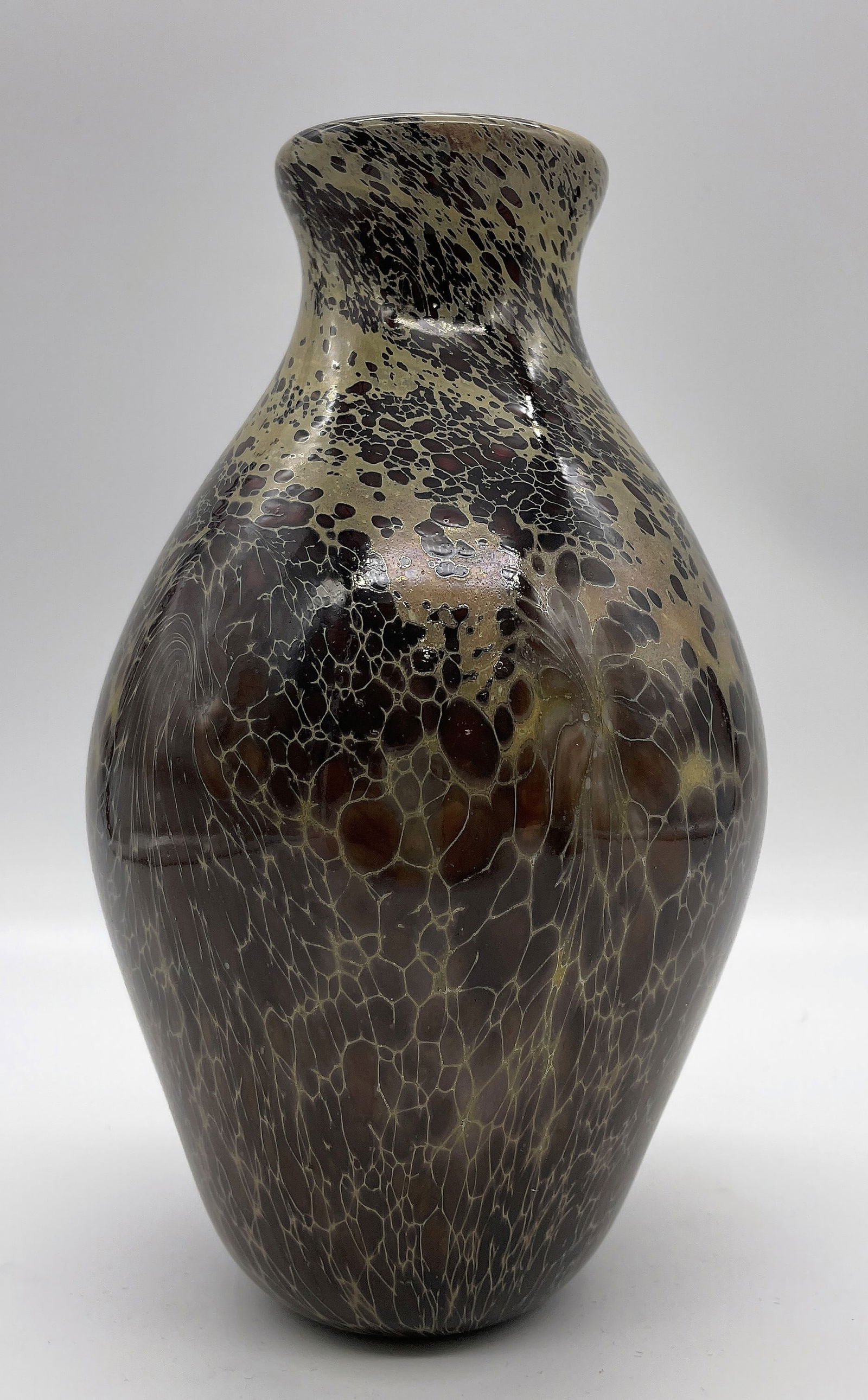 ART GLASS VASE MICHAEL COHN - 8