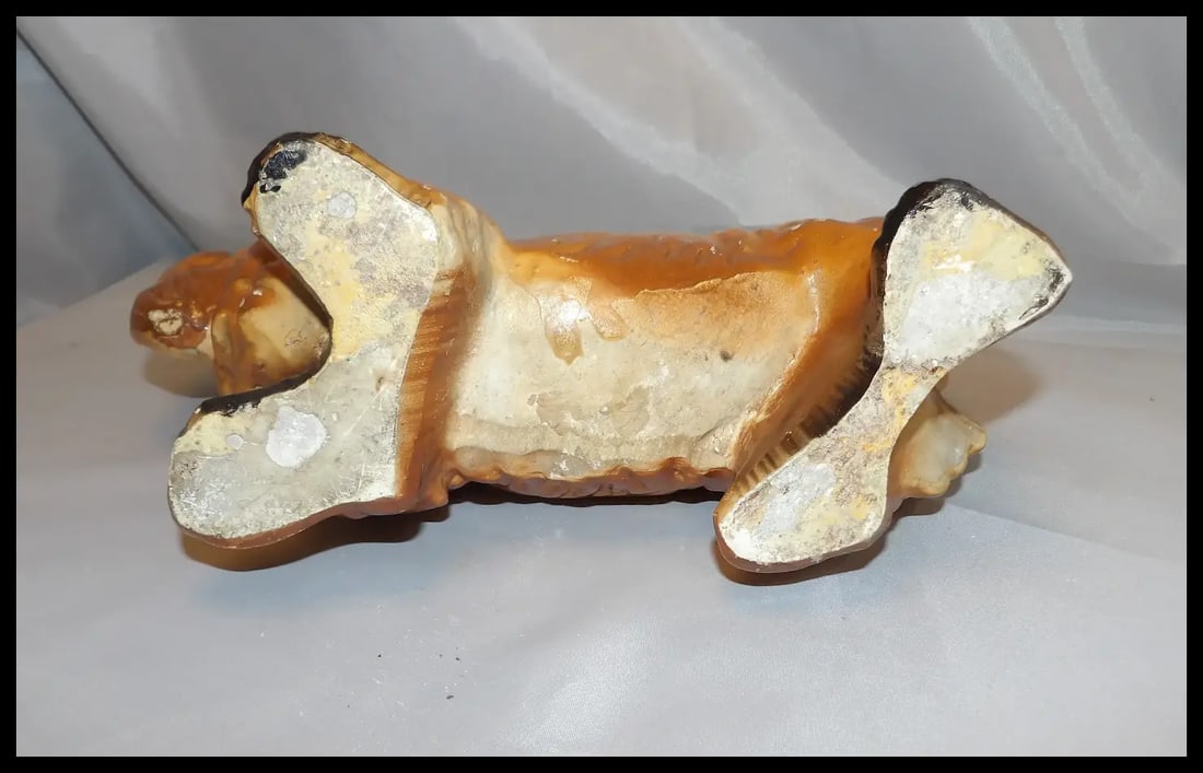 Vintage Chalkware Pekingese Dog - 8