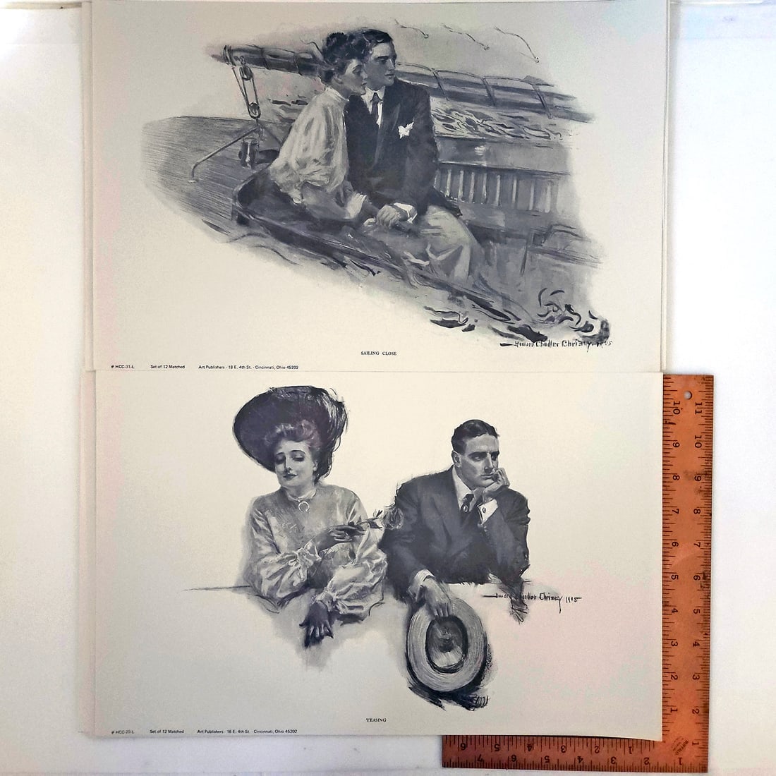 Howard Chandler Christy B&W Lithographs by Art Publishers, Cincinnati OH - 12