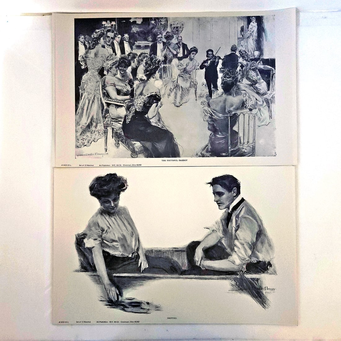 Howard Chandler Christy B&W Lithographs by Art Publishers, Cincinnati OH - 9