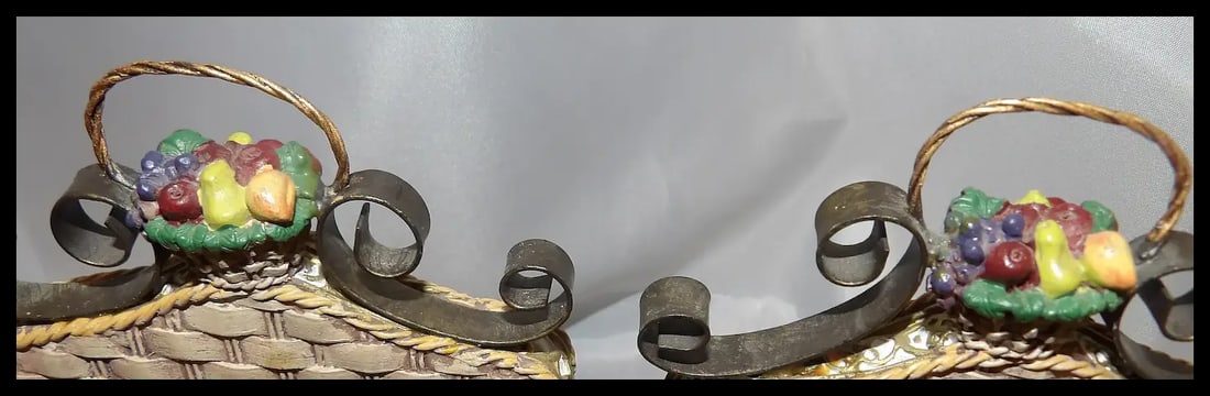 Vintage Pair of Rooster Resin Bookends - 8